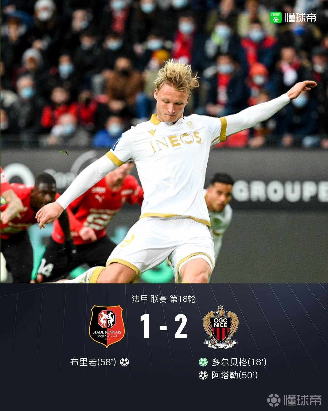 包含尼斯主场大胜雷恩,继续领跑积分榜的词条 包含尼斯主场大胜雷恩,继续领跑积分榜的词条